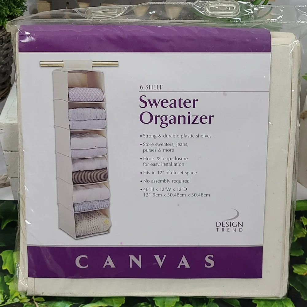 Design Trend 6-Shelf Hanging Sweater Organizer